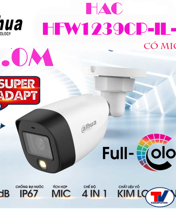 Camera Full Color DH-HAC-HFW1239CP-AL-A