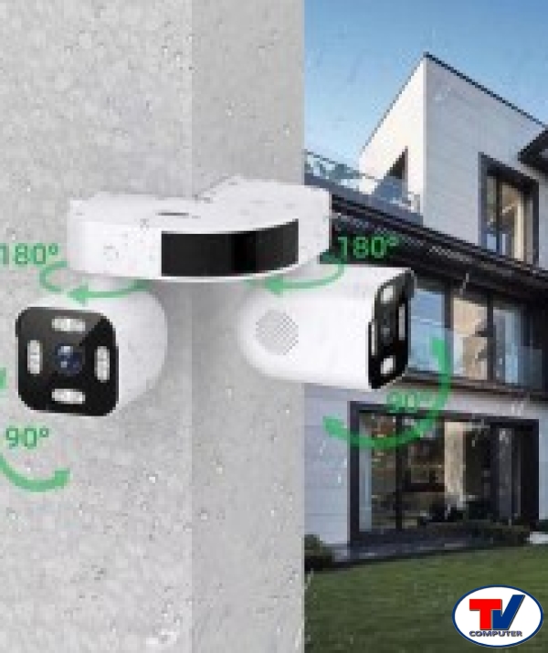 Camera Wifi 10Mp Song Sinh A10S- 2 Mắt Xoay Độc Lập- App : icam365