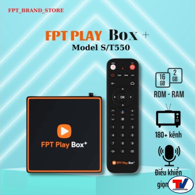 Box Smart tivi FPT Play Box T550 Ram 2gb chính hãng