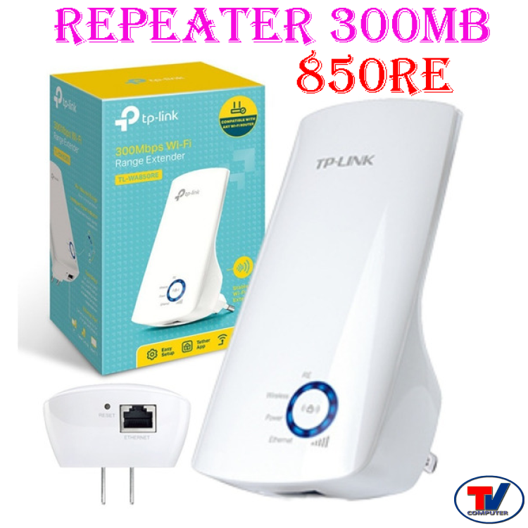 KÍCH SÓNG TP-LINK 850RE NHẬN TÍN HIỆU WIFI - RA CỔNG RJ 45 REPEATER WIFI