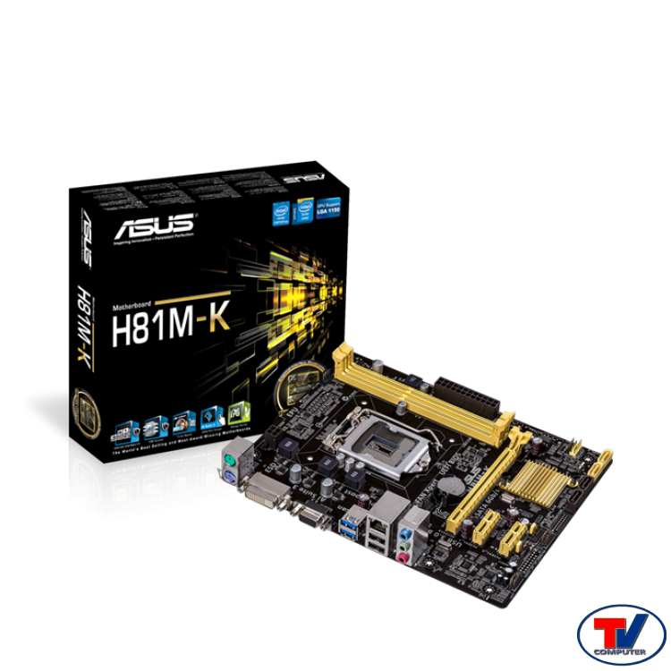 MAIN ASUS H81M-K FULL BOX CHÍNH HÃNG.