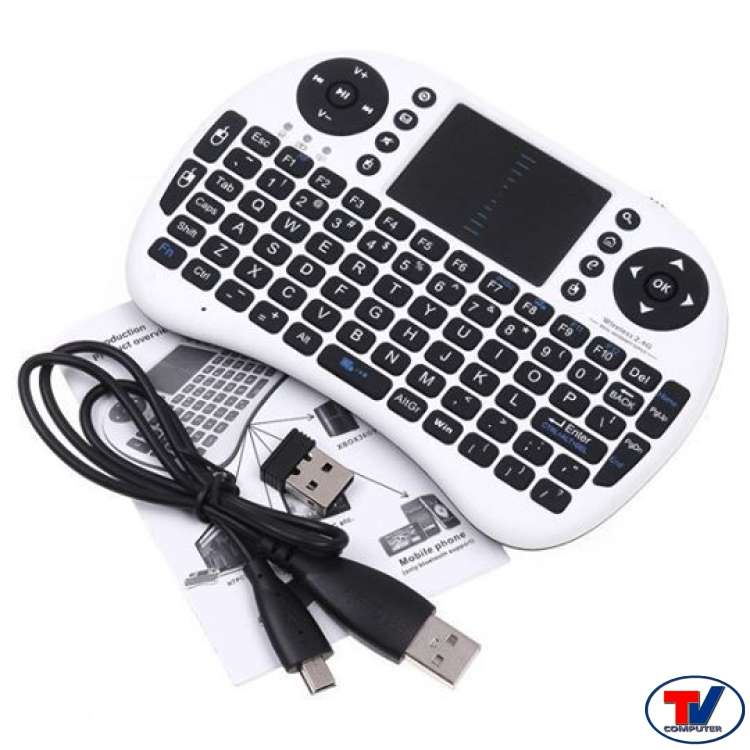 Bàn phím chuột không dây Mini UKB - 500 - RF Đen