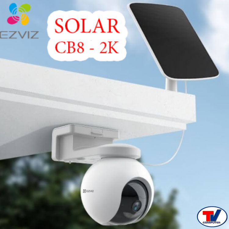Camera Ezviz CB8 SOLAR sử dụng Pin năng lượng mặt trời