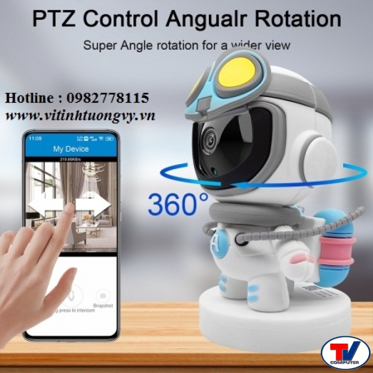 CAMERA ROBOT IP WIFI PHẦN MỀM YOOSEE - HD 1080P RB01 , GIÁM SÁT TỪ XA